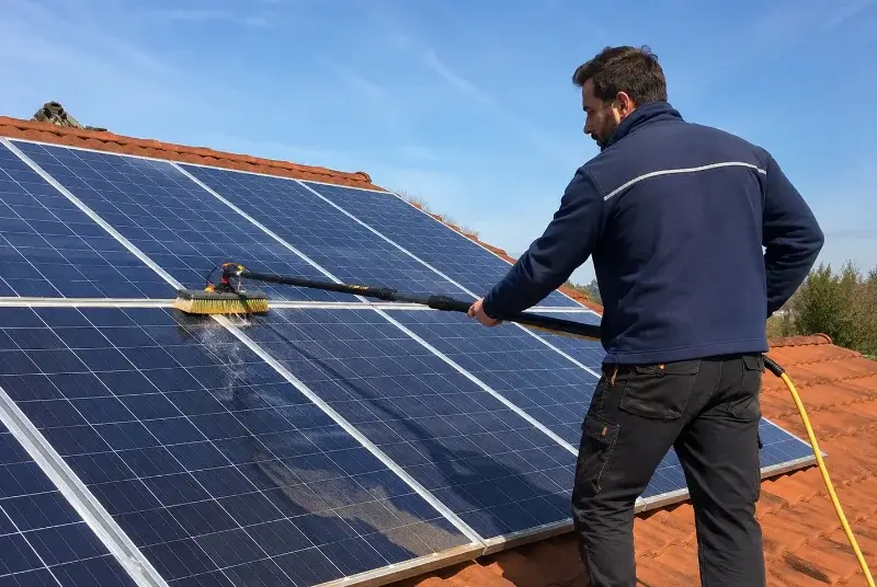 Nettoyage et entretien de panneaux solaires à Poncin