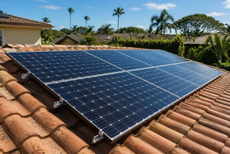 Installation de panneaux solaires à Poncin